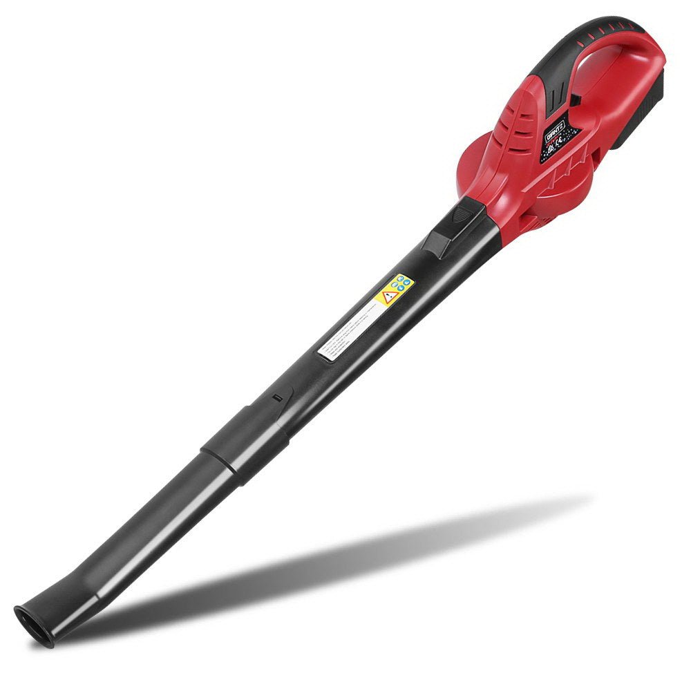 20V Cordless Lithium-Ion Electric Leaf Blower with 2-Speed Nozzles - Black and Red - Home & Garden > Garden Tools > Leaf Blowers - Rivercity House & Home Co. (ABN 18 642 972 209) - Affordable Modern Furniture Australia