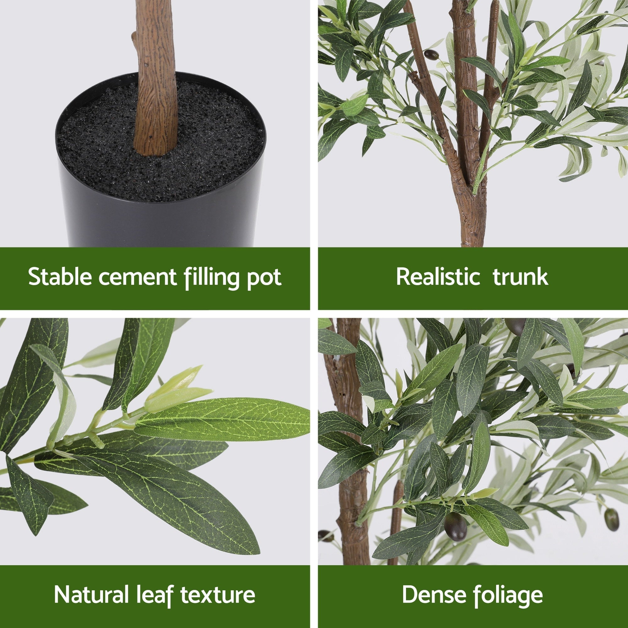 210cm Artificial Olive Tree Faux Trees Indoor Decor Artificial Plants Lifelike Plant 2.1M - Home & Garden > Artificial Plants > Artificial Trees - Rivercity House & Home Co. (ABN 18 642 972 209) - Affordable Modern Furniture Australia