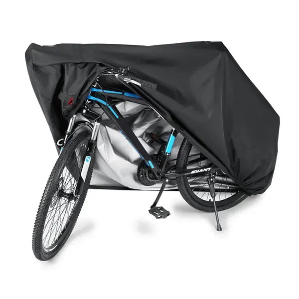 210D Oxford Waterproof Bike Cover with PU Coating for Bicycles, E-Scooters & Small Motorcycles 200x70x110cm - Black - Sports & Fitness > Bikes & Accessories > Bicycle Bags - Rivercity House & Home Co. (ABN 18 642 972 209) - Affordable Modern Furniture Australia