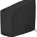 210D Oxford Waterproof Exercise Bike Cover with Drawstring Dust Protection 123 x 58 x 113/142 cm - Black