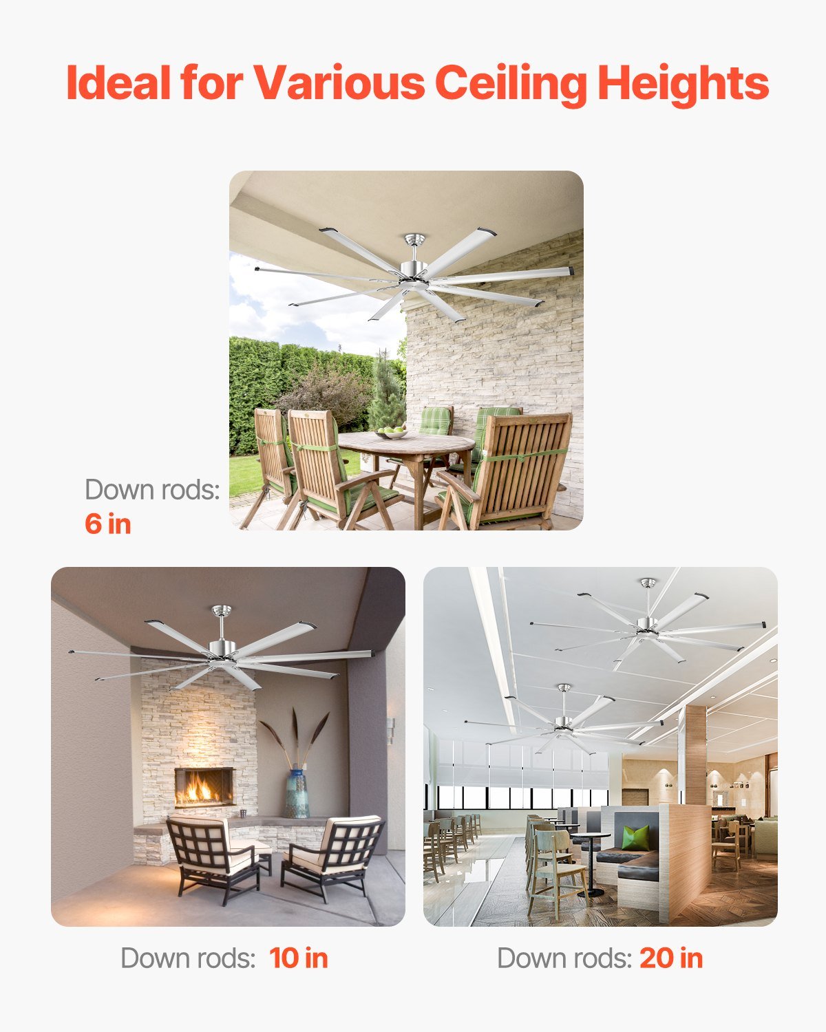 213 cm Ceiling Fan No Light, 6 - Speed Remote Control, Aluminum 8 - Blade, Reversible DC Motor, Modern Low Profile Flush Mount Fan for Bedroom, Living Room, Patio, Indoor/Outdoor, Brushed Nickel - Electronics > Computers & Tablets > Desktops & Accessories - Rivercity House & Home Co. (ABN 18 642 972 209) - Affordable Modern Furniture Australia