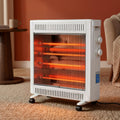 2200W Portable Infrared Radiant Electric Space Heater - White