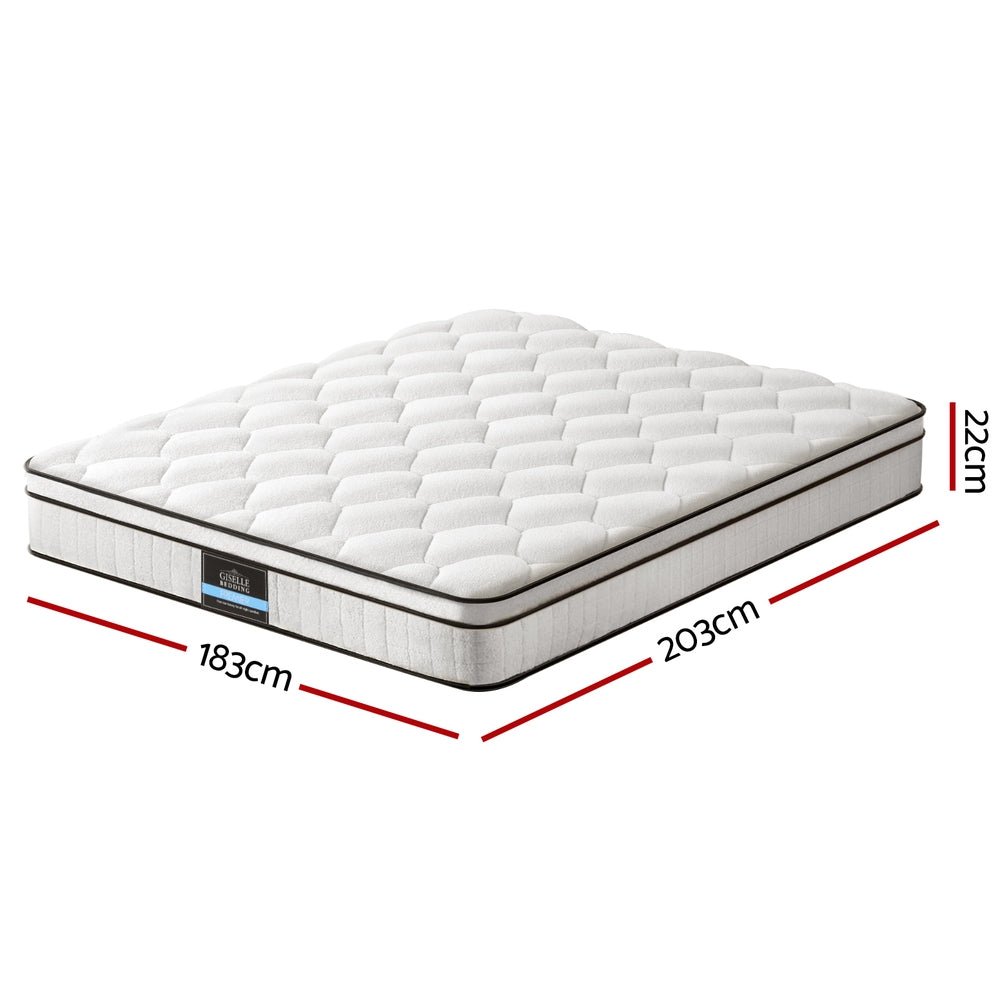 22cm Mattress King Size - Furniture > Mattresses > King Size Mattress - Rivercity House & Home Co. (ABN 18 642 972 209) - Affordable Modern Furniture Australia