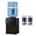 22L Bench Top Water Cooler Dispenser with Hot & Cold Filter - Black