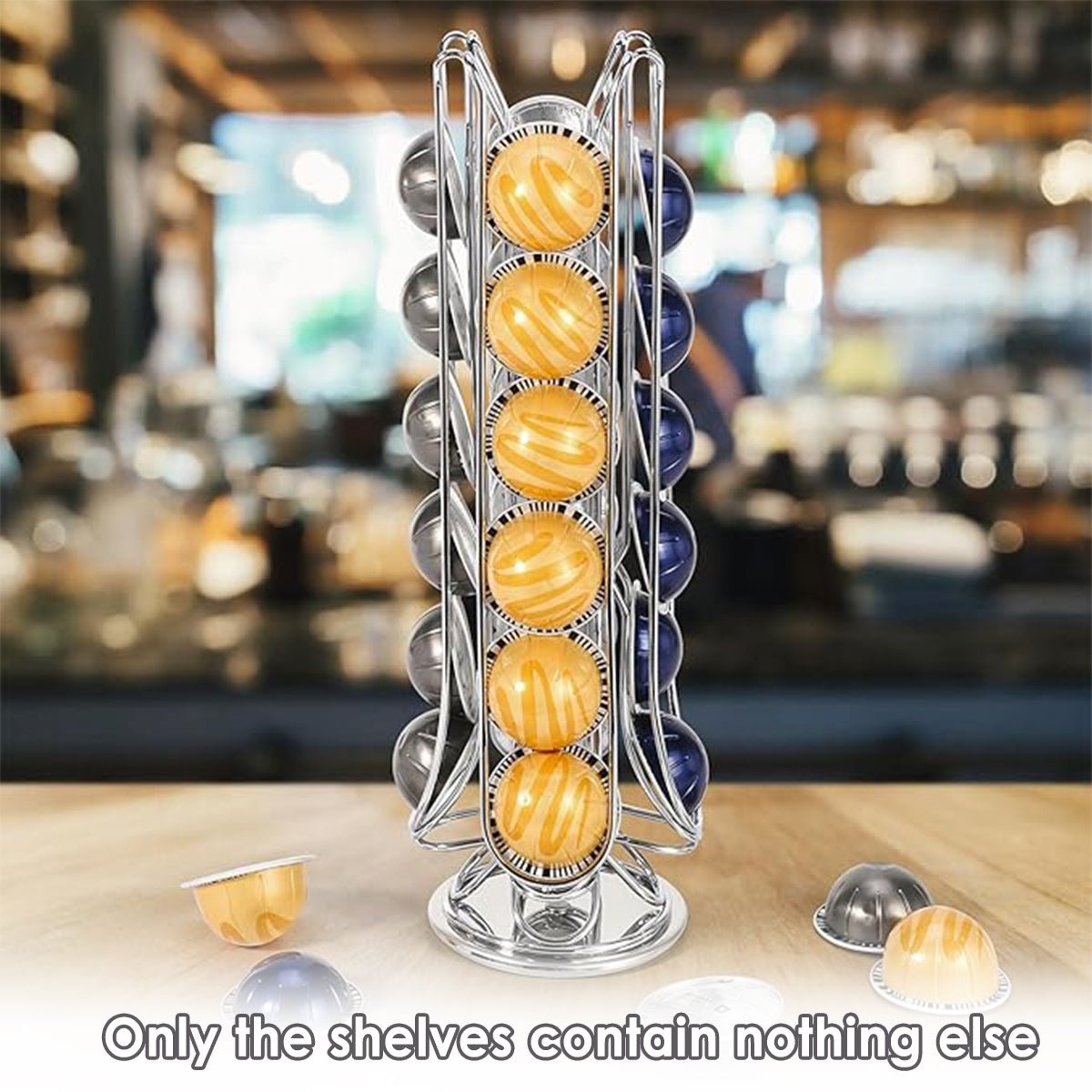 24 Coffee Capsule Holder Rack Storage Stand Pod Display Organizer Shelf Kitchen - Appliances > Kitchen Appliances > Coffee Machines & Accessories - Rivercity House & Home Co. (ABN 18 642 972 209) - Affordable Modern Furniture Australia