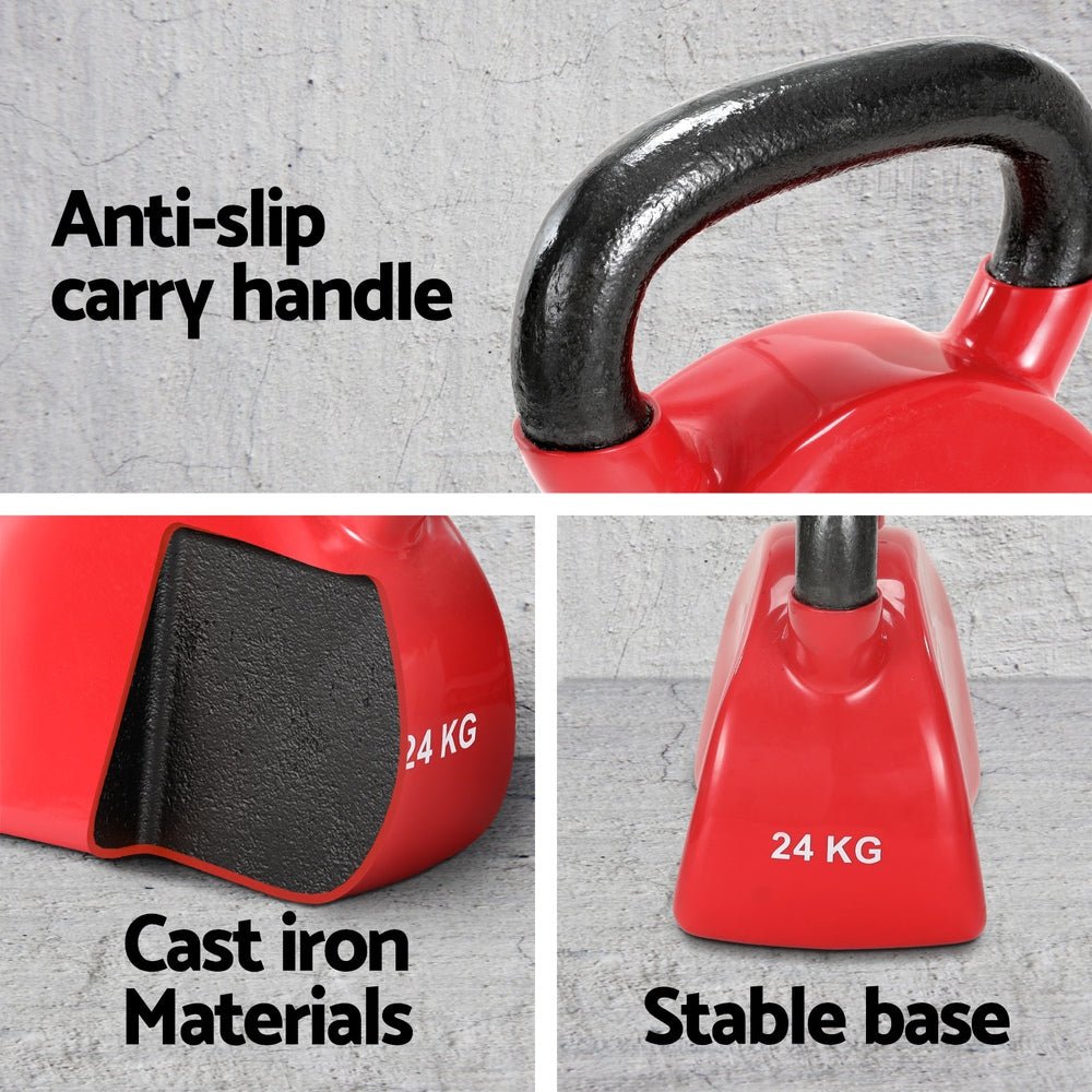 24kg Kettlebell Set Weightlifting Bench Dumbbells Kettle Bell Gym Home - Sports & Fitness > Exercise, Gym and Fitness - Rivercity House & Home Co. (ABN 18 642 972 209) - Affordable Modern Furniture Australia