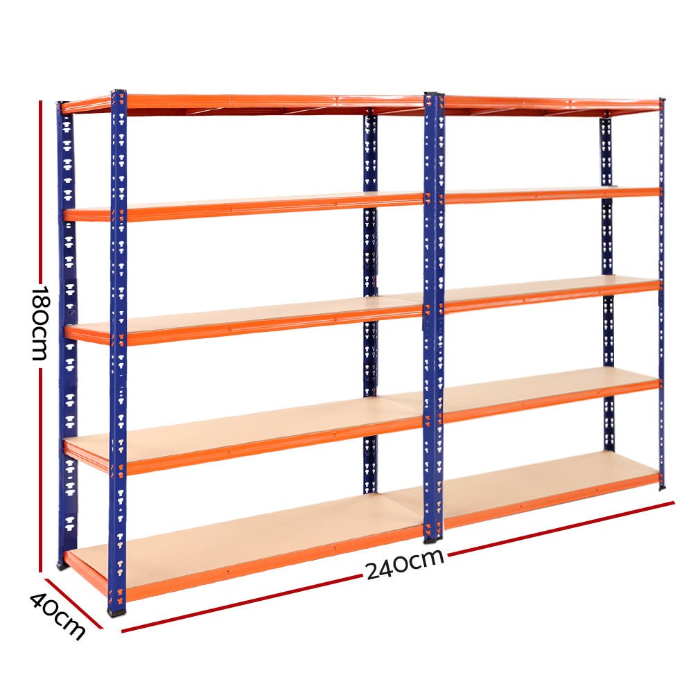 2.4Mx1.8M Garage Shelving Warehouse Rack Pallet Racking Storage Blue - Tools > Tools Storage > Wall Storage Racks - Rivercity House & Home Co. (ABN 18 642 972 209) - Affordable Modern Furniture Australia