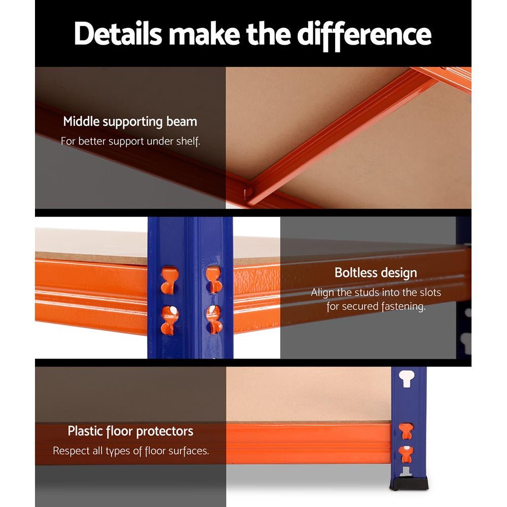 2.4Mx1.8M Garage Shelving Warehouse Rack Pallet Racking Storage Blue - Tools > Tools Storage > Wall Storage Racks - Rivercity House & Home Co. (ABN 18 642 972 209) - Affordable Modern Furniture Australia