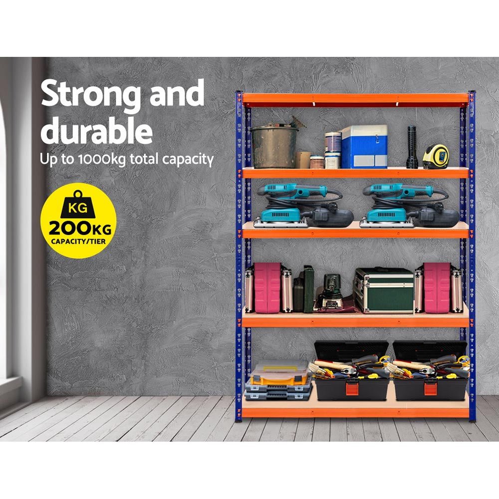 2.4Mx1.8M Garage Shelving Warehouse Rack Pallet Racking Storage Blue - Tools > Tools Storage > Wall Storage Racks - Rivercity House & Home Co. (ABN 18 642 972 209) - Affordable Modern Furniture Australia