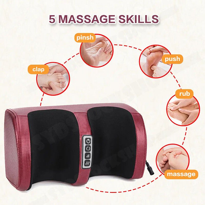 24W Electric Foot Massager with Infrared Therapy and Timer - AC Powered - Furniture > Bar Stools & Chairs > Massage Chairs - Rivercity House & Home Co. (ABN 18 642 972 209) - Affordable Modern Furniture Australia
