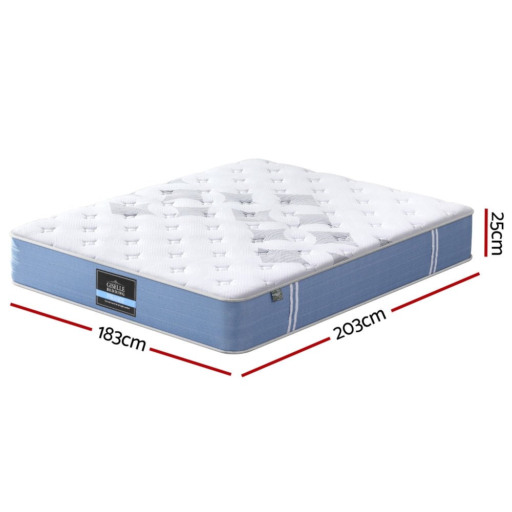 25cm King Bed Pocket Spring Mattresses - Furniture > Mattresses > King Size Mattress - Rivercity House & Home Co. (ABN 18 642 972 209) - Affordable Modern Furniture Australia