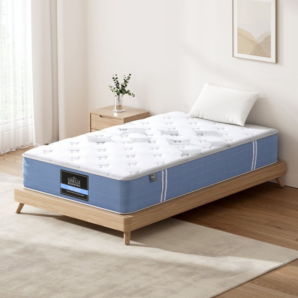 25cm King Single Bed Pocket Spring Mattresses - Furniture > Mattresses > King Single Mattress - Rivercity House & Home Co. (ABN 18 642 972 209) - Affordable Modern Furniture Australia