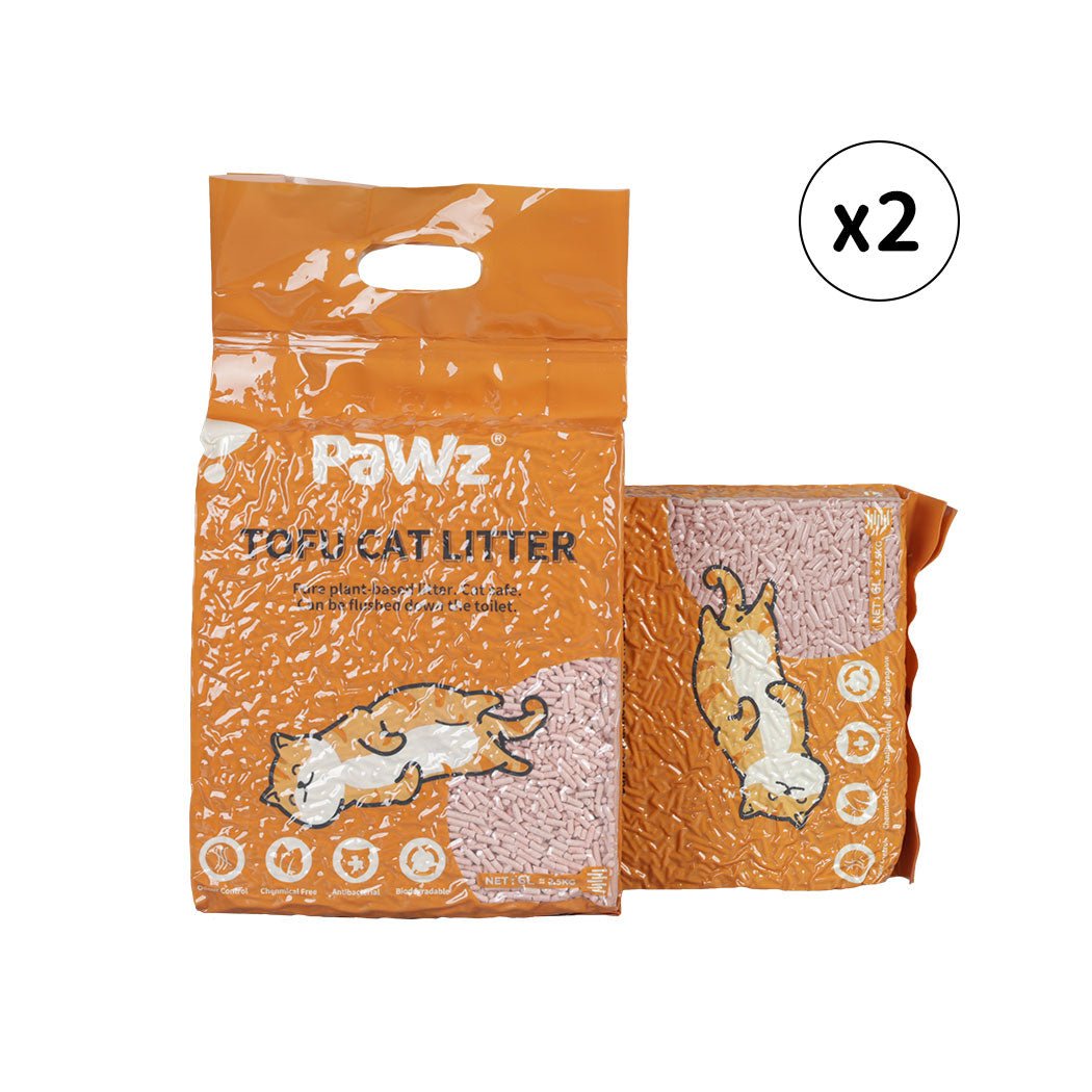 2.5kg Clumping Tofu Cat Litter - Peach - Rivercity House & Home Co. (ABN 18 642 972 209) - Affordable Modern Furniture Australia