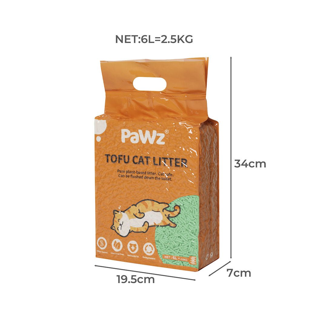 2.5kg Clumping Tofu Cat Litter with Green Tea Scent - Green - Rivercity House & Home Co. (ABN 18 642 972 209) - Affordable Modern Furniture Australia