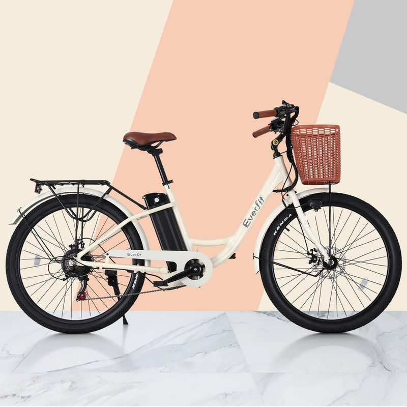 26" Electric Bike City Bicycle eBike e - Bike Commuter w/ Battery WH - Sports & Fitness > Bike Accessories - Rivercity House & Home Co. (ABN 18 642 972 209) - Affordable Modern Furniture Australia