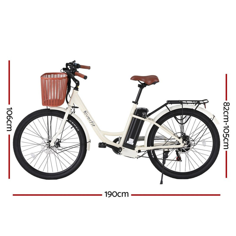 26" Electric Bike City Bicycle eBike e - Bike Commuter w/ Battery WH - Sports & Fitness > Bike Accessories - Rivercity House & Home Co. (ABN 18 642 972 209) - Affordable Modern Furniture Australia