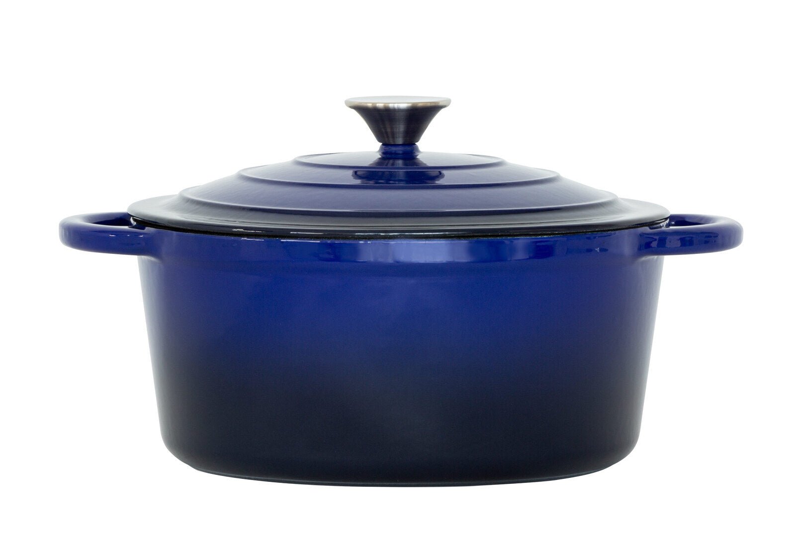 26cm Enamelled Cast Iron French Oven Casserole (4.7L) - Blue - Home & Garden > Kitchenware > Skillets & Frying Pans - Rivercity House & Home Co. (ABN 18 642 972 209) - Affordable Modern Furniture Australia