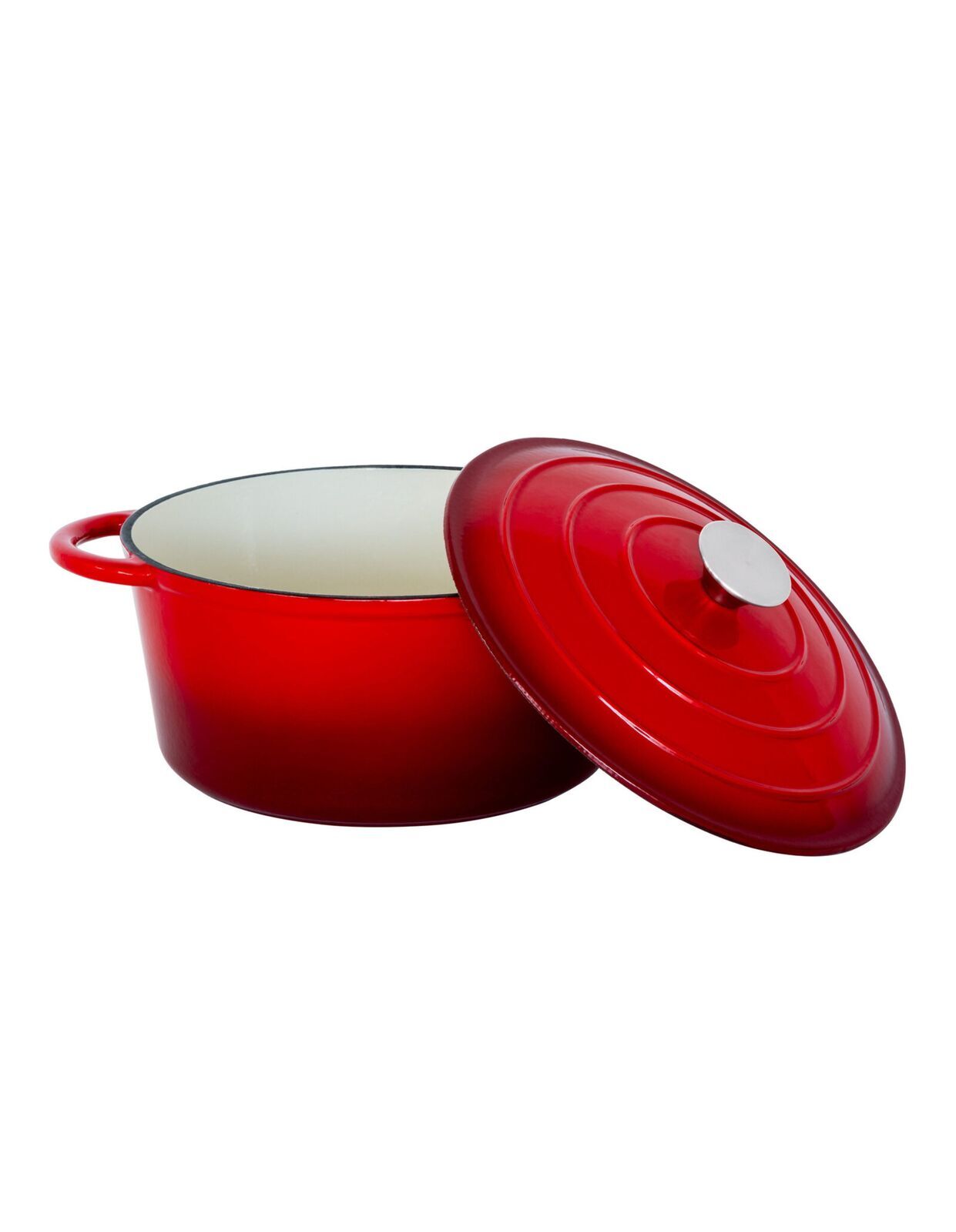 26cm Enamelled Cast Iron French Oven Casserole (4.7L) - Red - Home & Garden > Kitchenware > Skillets & Frying Pans - Rivercity House & Home Co. (ABN 18 642 972 209) - Affordable Modern Furniture Australia