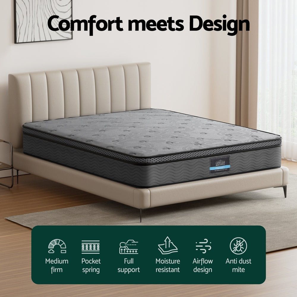26cm Mattress Bed Double - Furniture > Mattresses > Double Mattress - Rivercity House & Home Co. (ABN 18 642 972 209) - Affordable Modern Furniture Australia