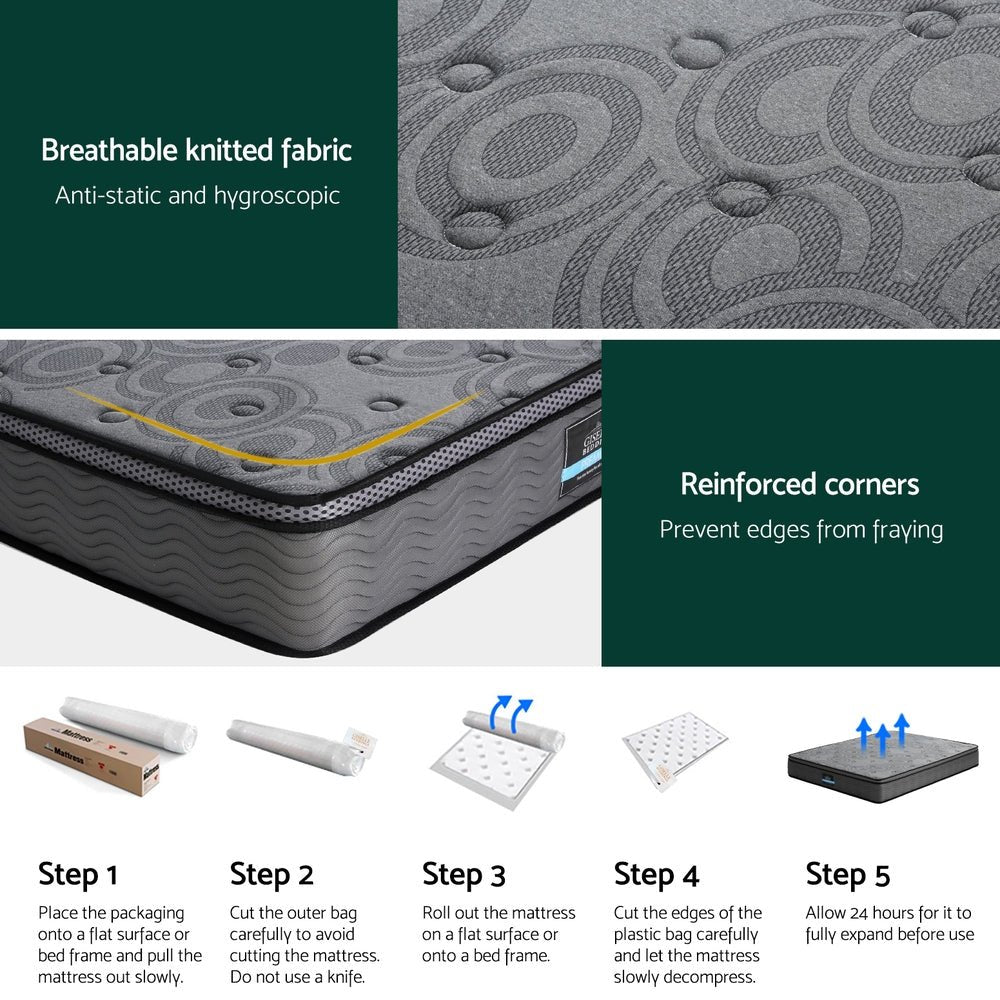 26cm Mattress Bed King - Furniture > Mattresses > King Size Mattress - Rivercity House & Home Co. (ABN 18 642 972 209) - Affordable Modern Furniture Australia