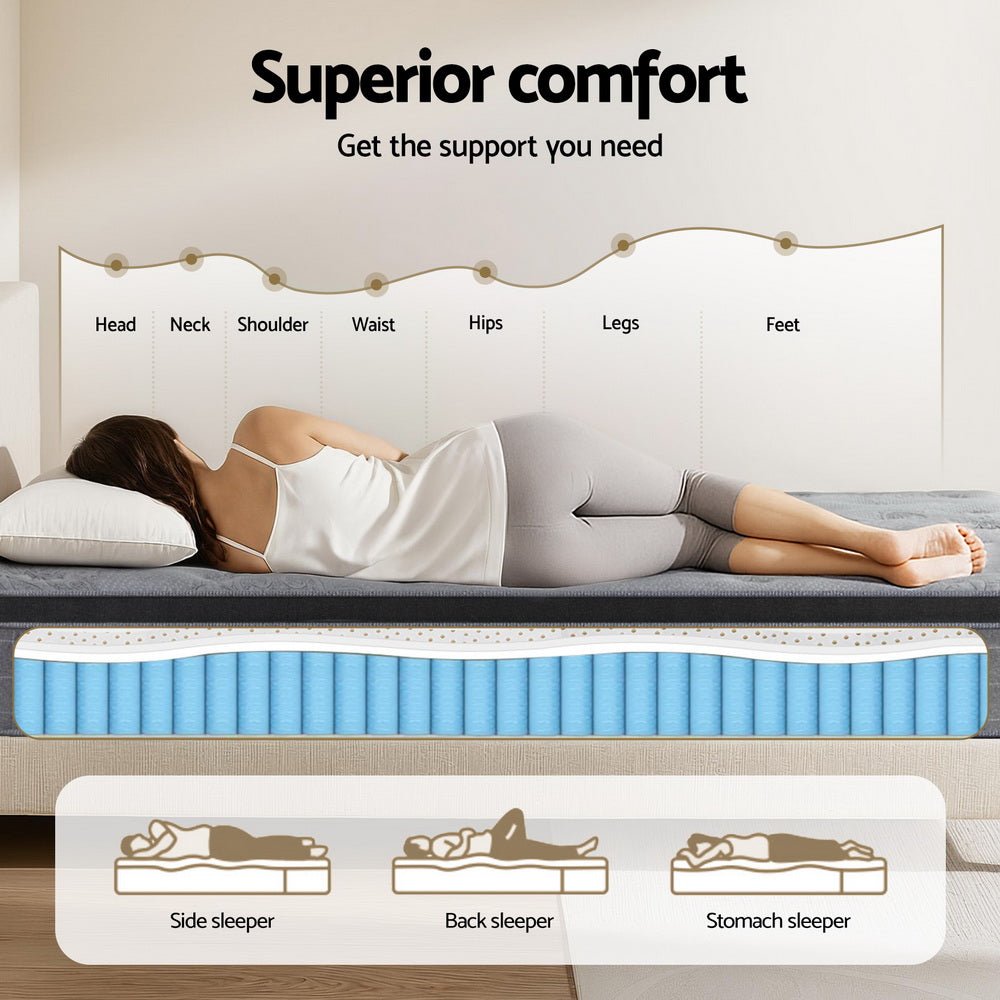 26cm Mattress King Single Latex Foam Mattresses - Furniture > Mattresses > King Single Mattress - Rivercity House & Home Co. (ABN 18 642 972 209) - Affordable Modern Furniture Australia