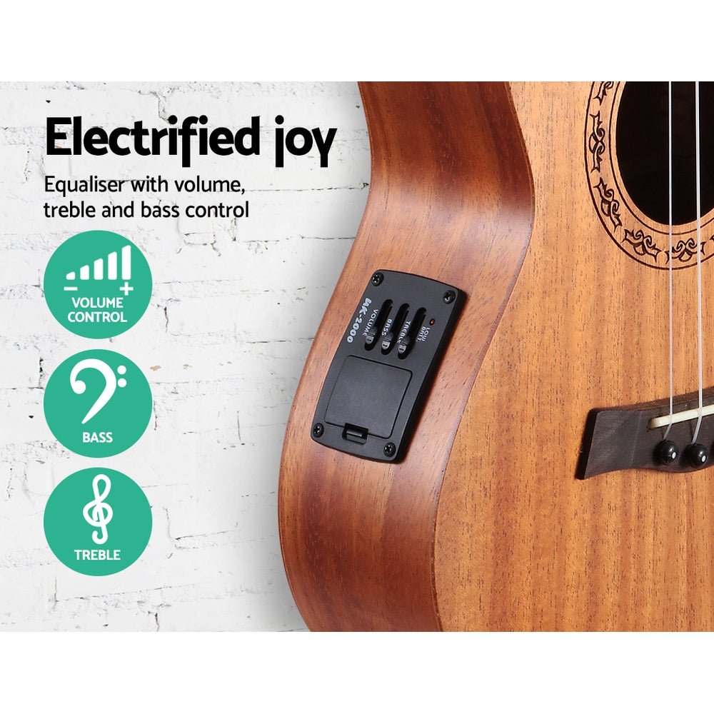 26Inch Ukulele Equaliser Natural Mahogany Tenor Beginner Gift w/ Bag - Audio & Video > Musical Instrument & Accessories - Rivercity House & Home Co. (ABN 18 642 972 209) - Affordable Modern Furniture Australia