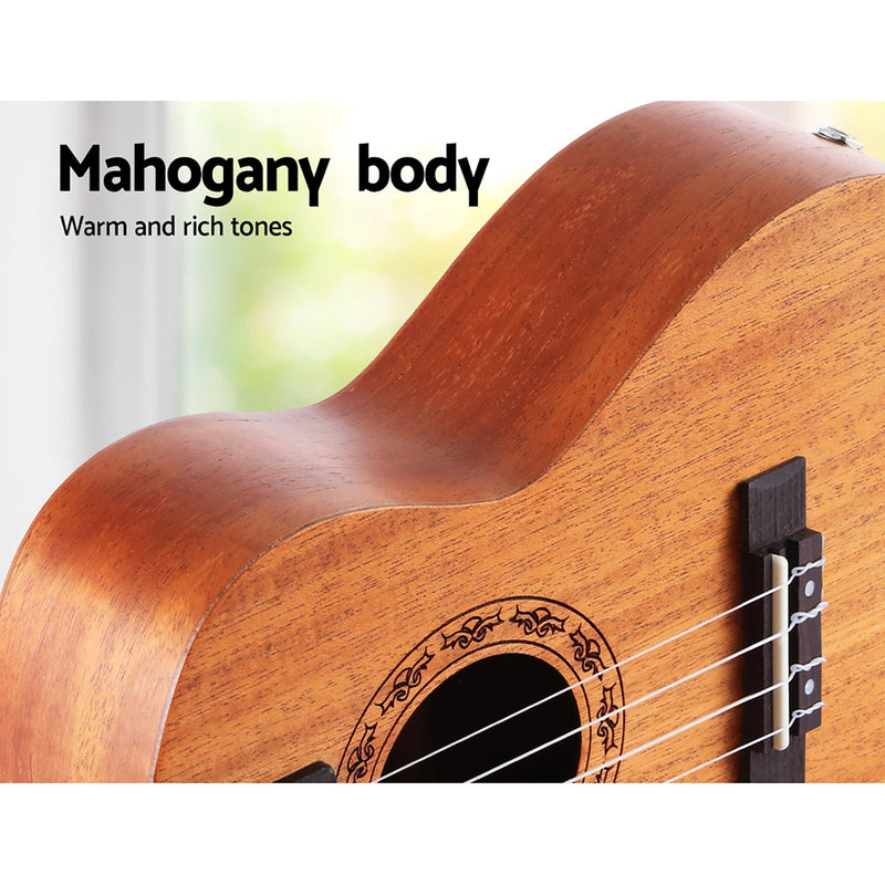 26Inch Ukulele Natural Mahogany Tenor Beginner Gift w/ Carry Bag - Audio & Video > Musical Instrument & Accessories - Rivercity House & Home Co. (ABN 18 642 972 209) - Affordable Modern Furniture Australia