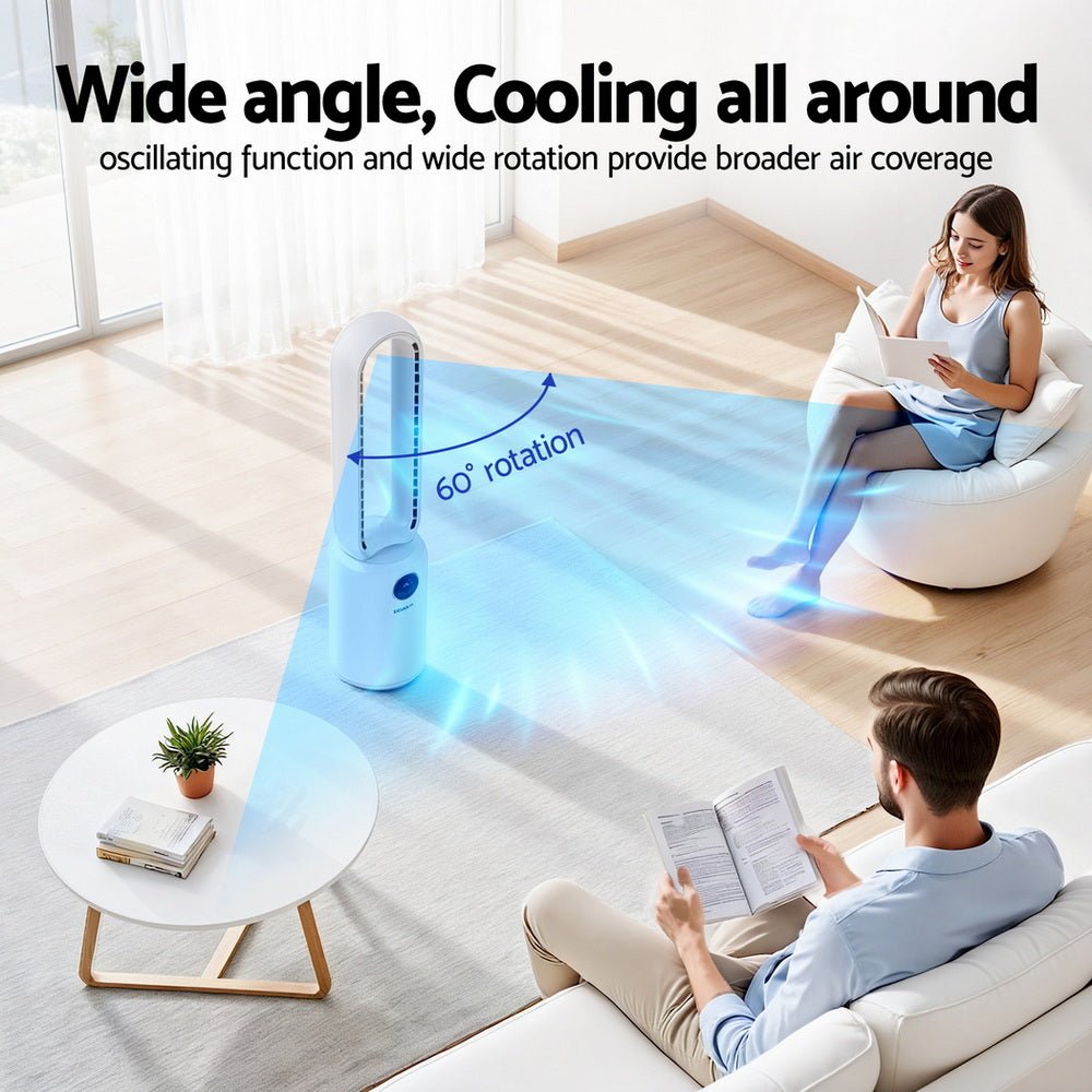 2in1 Bladeless Fan Air Purification W/ Remote 88cm - Appliances > Fans > Portable Fans - Rivercity House & Home Co. (ABN 18 642 972 209) - Affordable Modern Furniture Australia