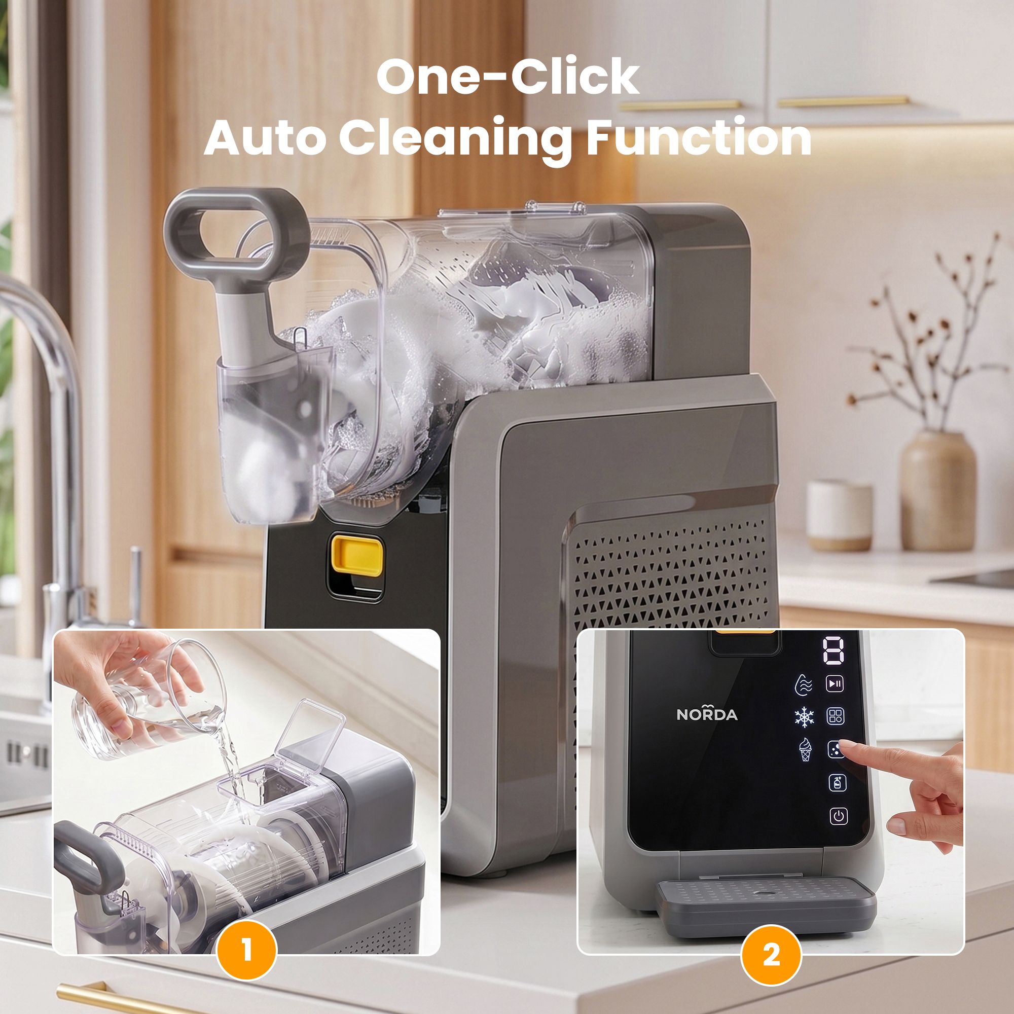 2L Slushie Machine Frozen Drink Maker Slushy Ice Cream Maker No Ice Compressor Touchscreen for Home BBQ Party - Appliances > Kitchen Appliances > Ice Makers - Rivercity House & Home Co. (ABN 18 642 972 209) - Affordable Modern Furniture Australia