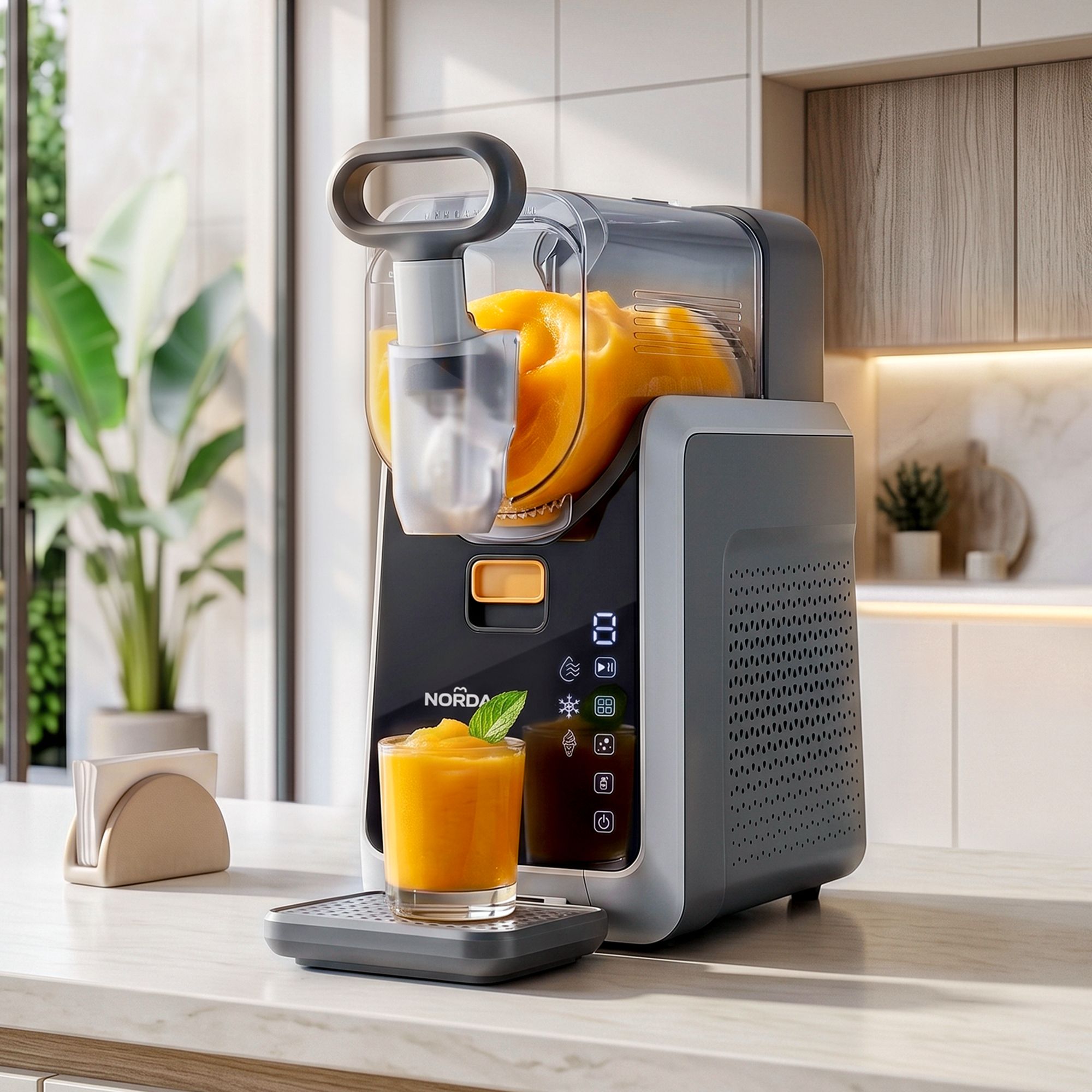 2L Slushie Machine Frozen Drink Maker Slushy Ice Cream Maker No Ice Compressor Touchscreen for Home BBQ Party - Appliances > Kitchen Appliances > Ice Makers - Rivercity House & Home Co. (ABN 18 642 972 209) - Affordable Modern Furniture Australia
