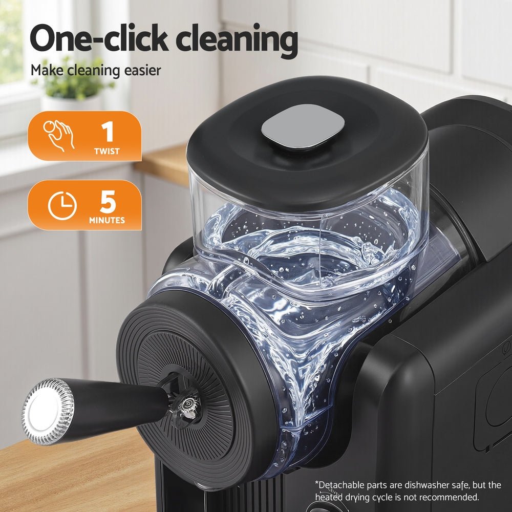 2L Slushie Machine Ice Cream Maker Frozen Smoothies Milkshakes Black - Appliances > Kitchen Appliances > Ice Makers - Rivercity House & Home Co. (ABN 18 642 972 209) - Affordable Modern Furniture Australia