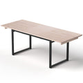 Extendable 2M Dining Table for Kitchen Cafe Lounge - Natural