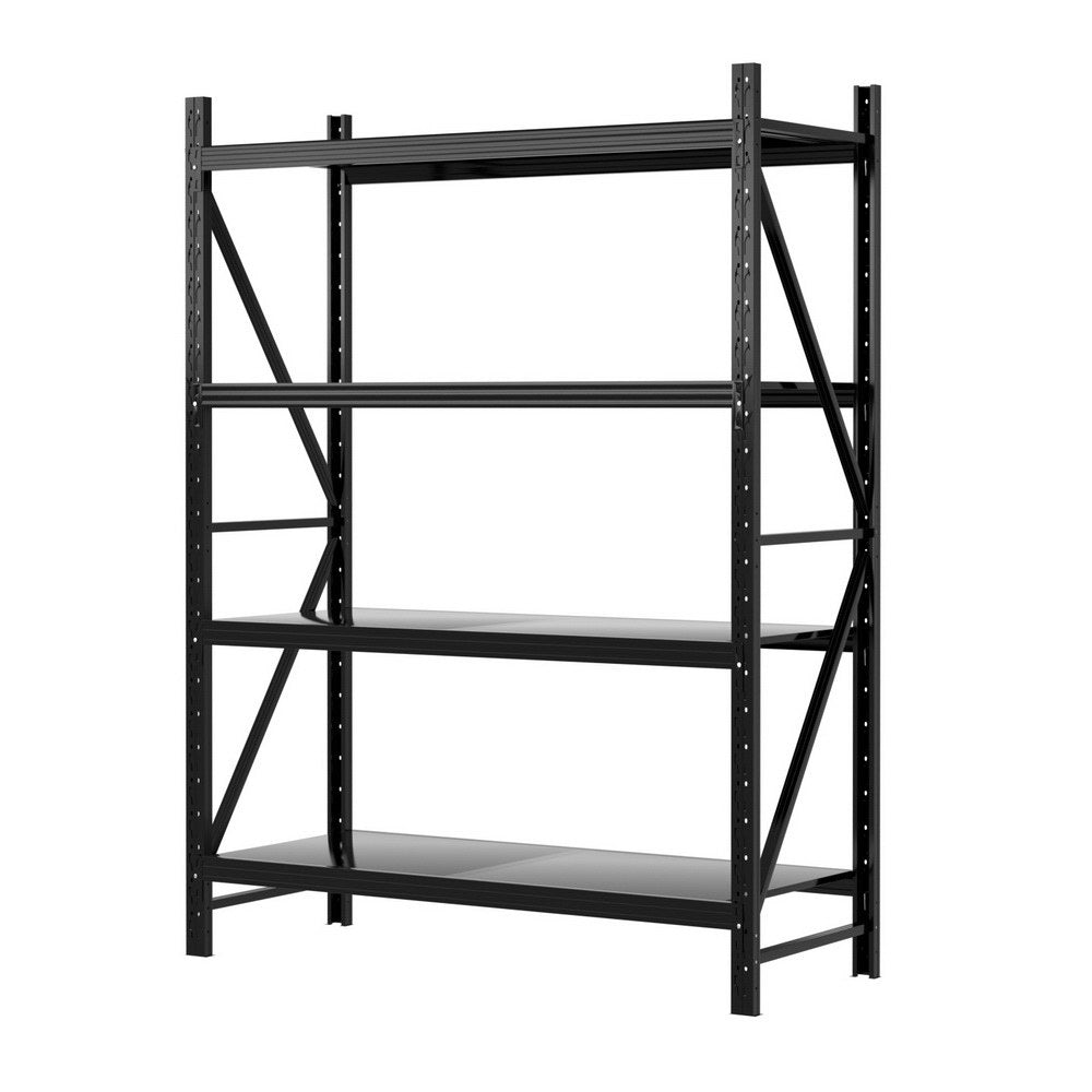 2Mx1.5M Garage Shelving Warehouse Rack Black - Tools > Tools Storage > Wall Storage Racks - Rivercity House & Home Co. (ABN 18 642 972 209) - Affordable Modern Furniture Australia