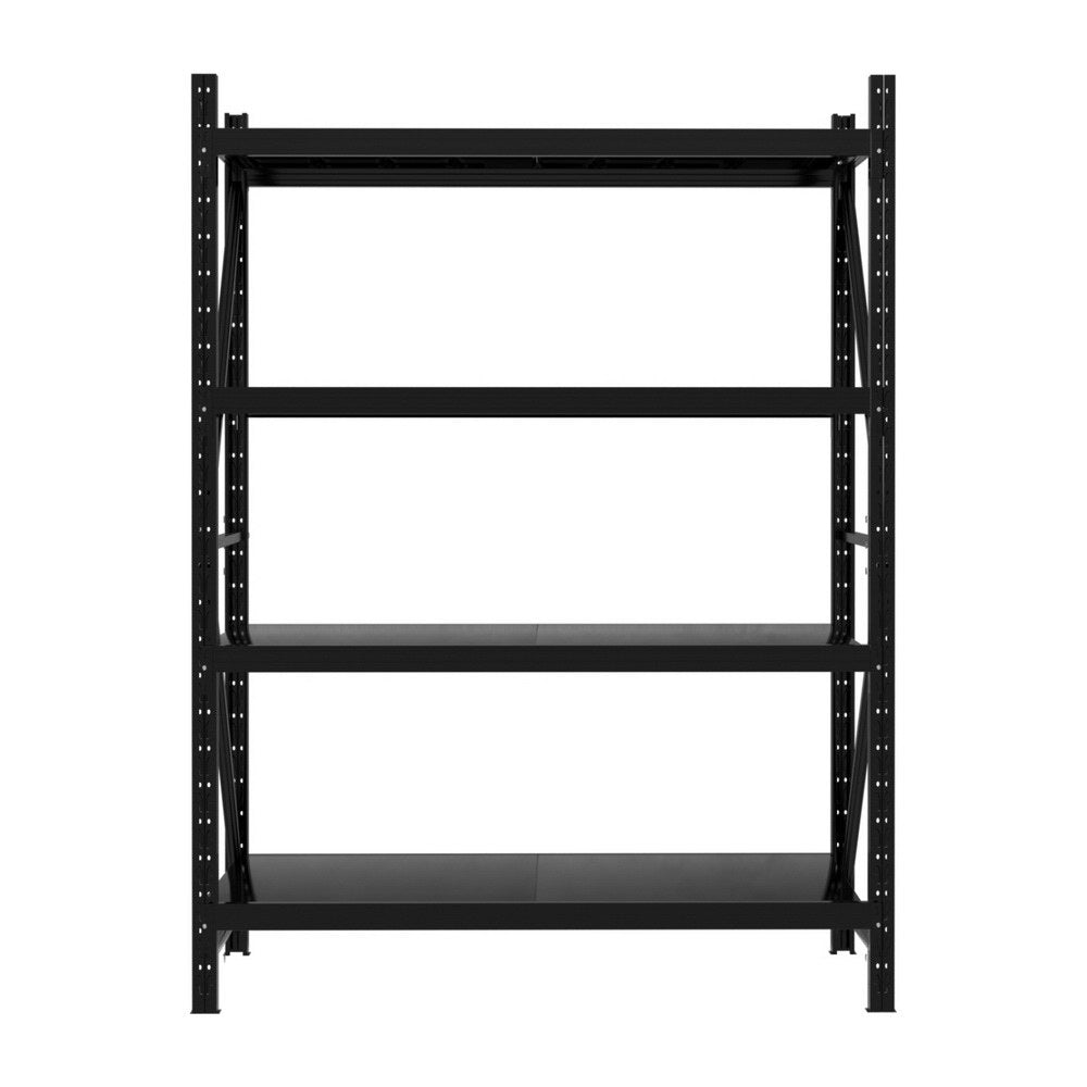 2Mx1.5M Garage Shelving Warehouse Rack Black - Tools > Tools Storage > Wall Storage Racks - Rivercity House & Home Co. (ABN 18 642 972 209) - Affordable Modern Furniture Australia