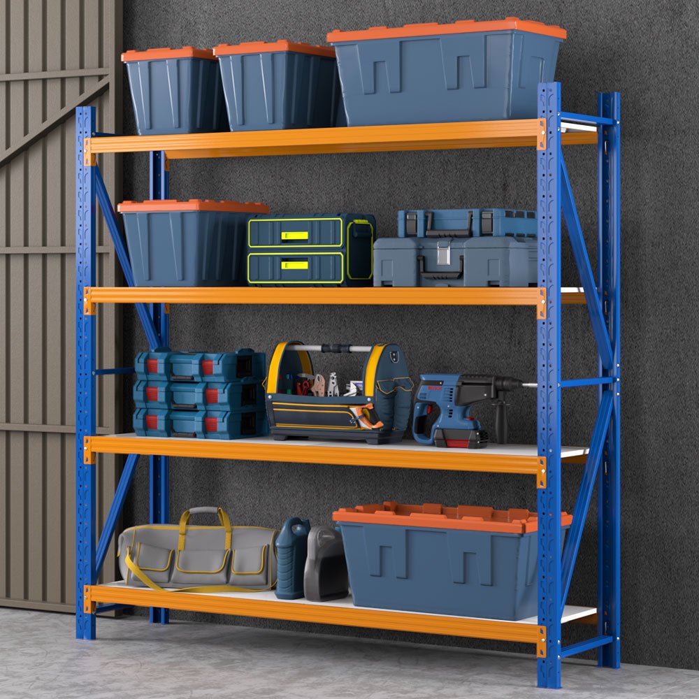 2Mx2M Garage Shelving Warehouse Rack Pallet Racking Storage Shelf Blue - Tools > Tools Storage > Wall Storage Racks - Rivercity House & Home Co. (ABN 18 642 972 209) - Affordable Modern Furniture Australia