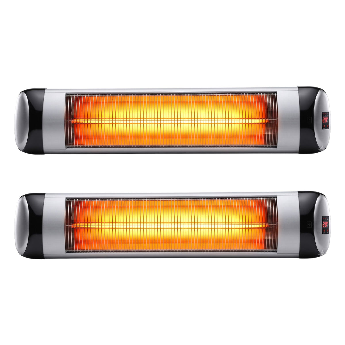 2PCS Electric Radiant Strip Heater Indoor Outdoor Patio Remote Control 1500W - Appliances > Heaters > Patio Heaters - Rivercity House & Home Co. (ABN 18 642 972 209) - Affordable Modern Furniture Australia