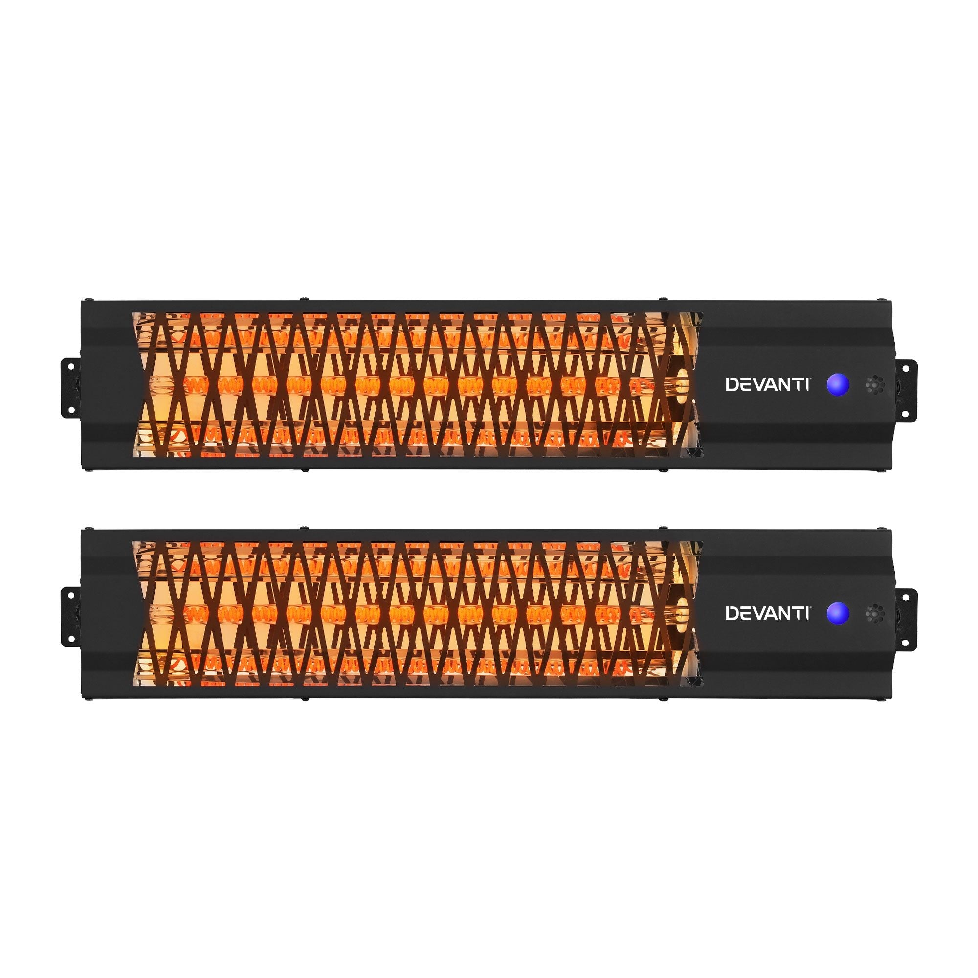 2PCS Electric Strip Heater Radiant Infrared Heaters 2000W - Appliances > Heaters > Patio Heaters - Rivercity House & Home Co. (ABN 18 642 972 209) - Affordable Modern Furniture Australia
