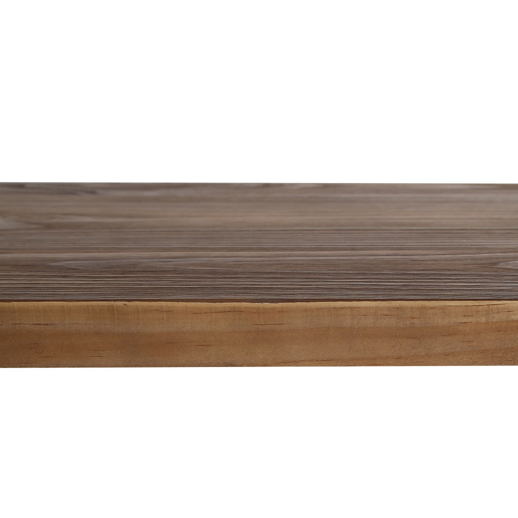 2x 140cm Wooden Dining Bench Chairs - Brown - Rivercity House & Home Co. (ABN 18 642 972 209) - Affordable Modern Furniture Australia
