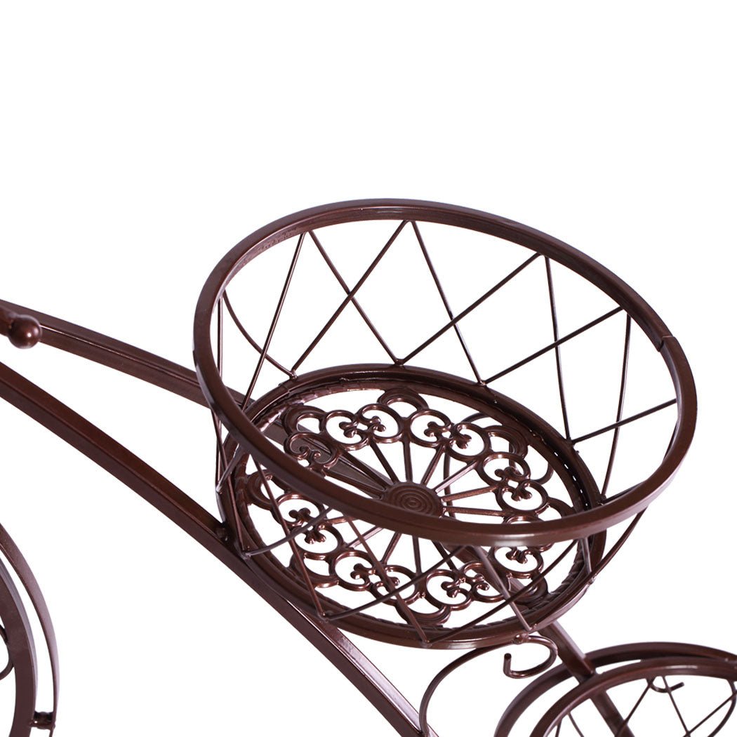 2x 3 - Tier Metal Plant Stand for Indoor and Outdoor Use - Bronze - Rivercity House & Home Co. (ABN 18 642 972 209) - Affordable Modern Furniture Australia