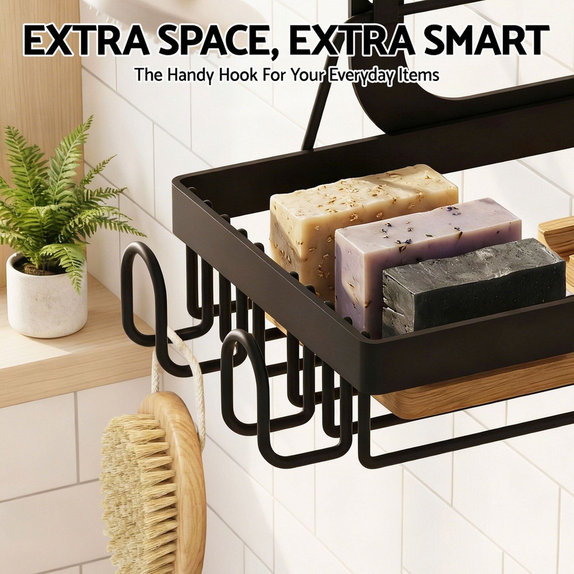 2X 3 Tier Over The Door Shower Caddy Hanging Bathroom Storage Organizer - Tools > Tools Storage > Wall Storage Racks - Rivercity House & Home Co. (ABN 18 642 972 209) - Affordable Modern Furniture Australia