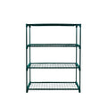 Set of 2 4 Tier Metal Plant Stand Shelves - Dark Green