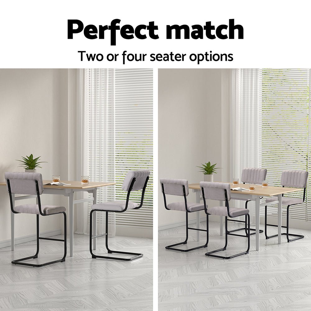2x Bar Stools Velvet Chairs - Furniture > Bar Stools & Chairs - Rivercity House & Home Co. (ABN 18 642 972 209) - Affordable Modern Furniture Australia