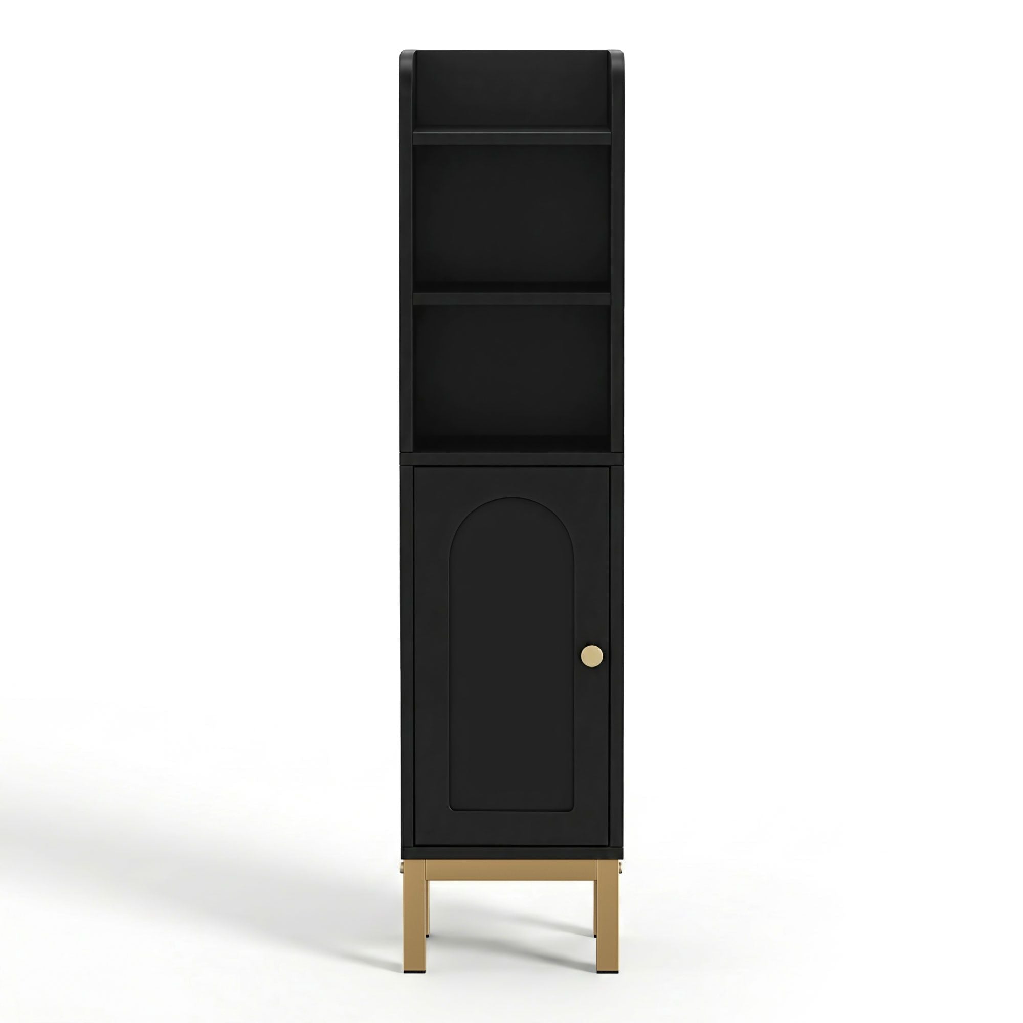 2X Bathroom Storage Cabinet Floor Organizer Toilet Corner Adjustable Black - Furniture > Bathroom > Bathroom Cabinets, Cupboards & Storage - Rivercity House & Home Co. (ABN 18 642 972 209) - Affordable Modern Furniture Australia