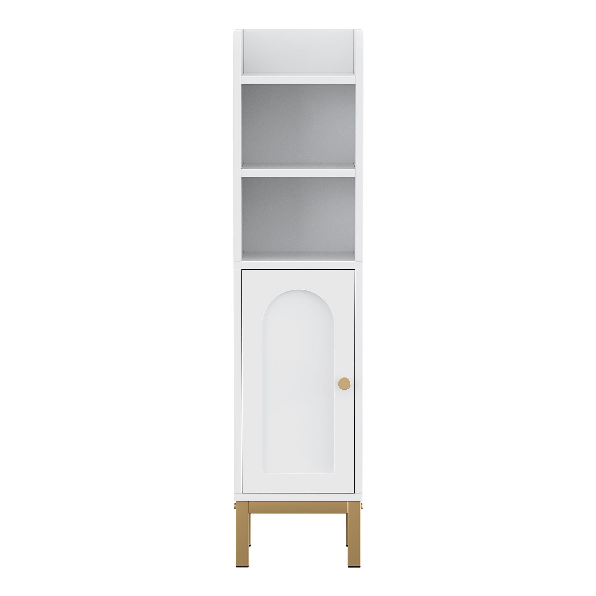2X Bathroom Storage Cabinet Floor Organizer Toilet Corner Adjustable Shelf with Door White - Furniture > Bathroom > Bathroom Cabinets, Cupboards & Storage - Rivercity House & Home Co. (ABN 18 642 972 209) - Affordable Modern Furniture Australia