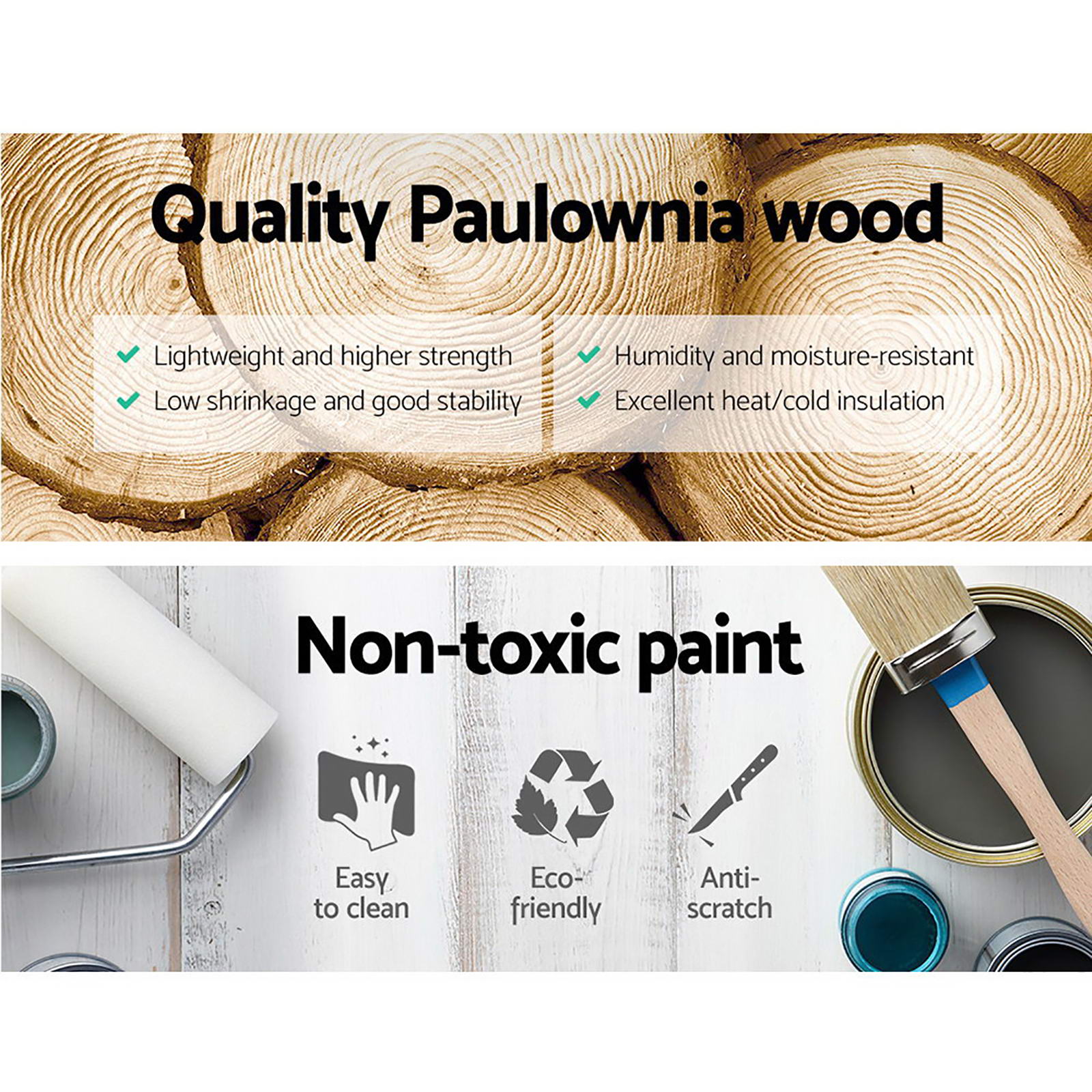 2x Bedside Table 3 Drawers Vintage - THYME Blue - Furniture > Bedroom > Bedside Tables - Rivercity House & Home Co. (ABN 18 642 972 209) - Affordable Modern Furniture Australia