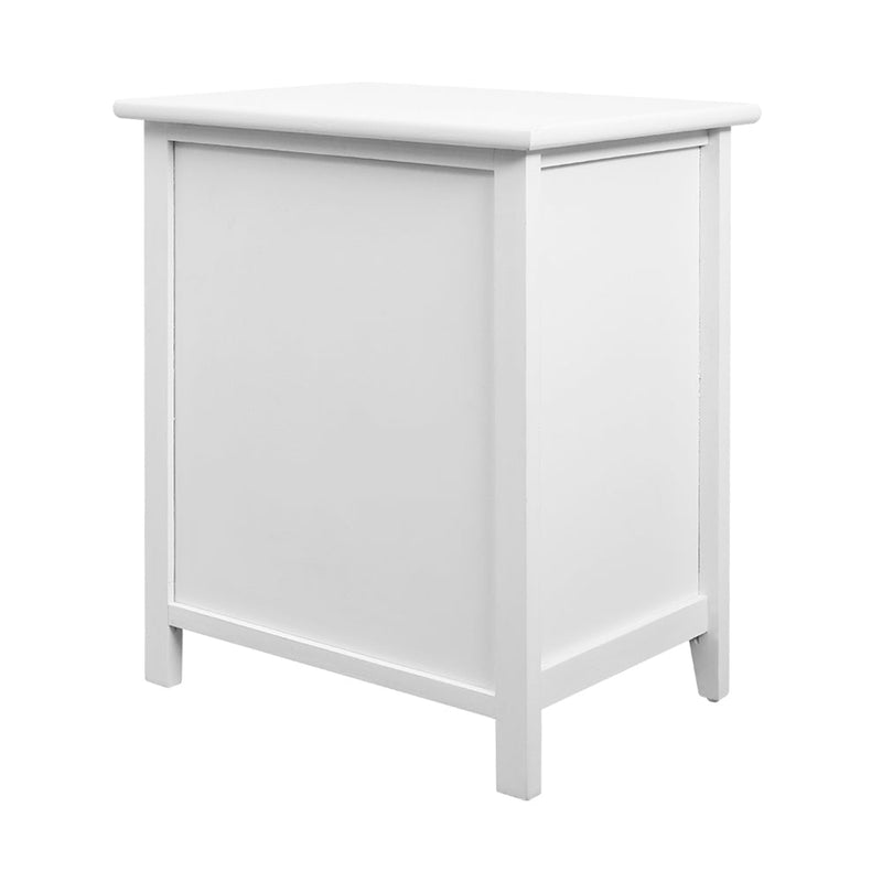 2x Bedside Table Nightstands 2 Drawers Storage Cabinet Bedroom Side White - Furniture > Bedroom - Rivercity House & Home Co. (ABN 18 642 972 209) - Affordable Modern Furniture Australia