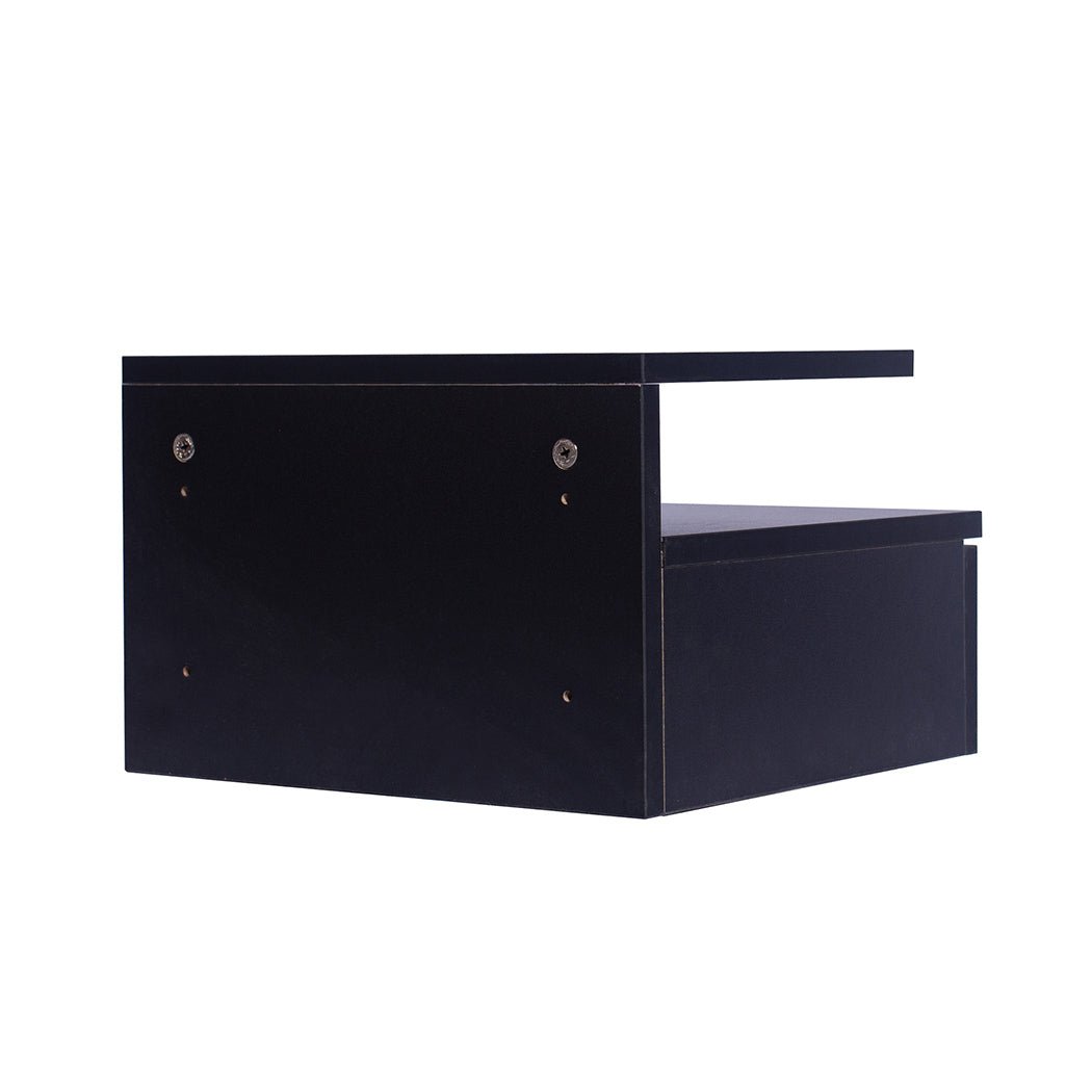 2x Bedside Tables Side Table Black - Rivercity House & Home Co. (ABN 18 642 972 209) - Affordable Modern Furniture Australia