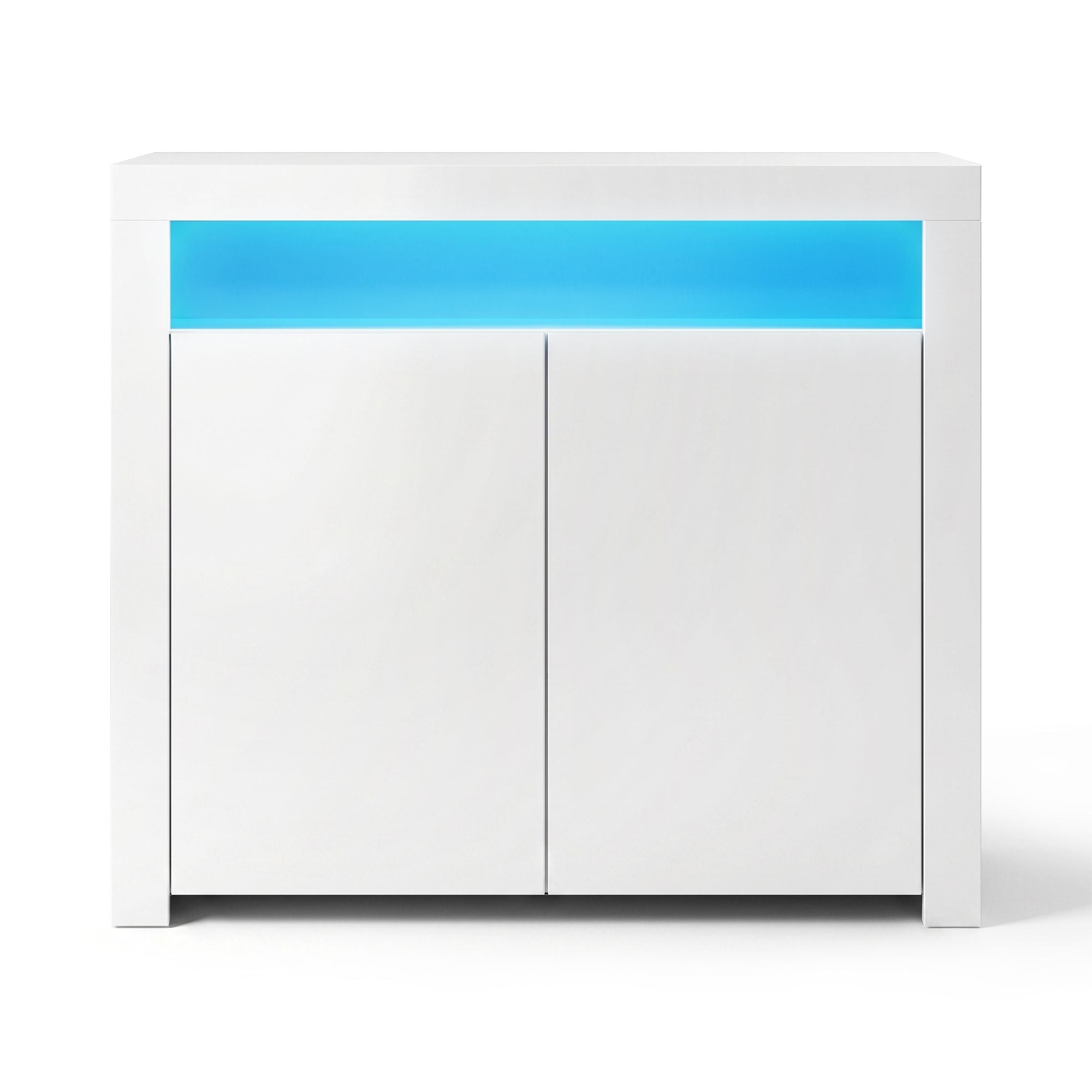 2x Buffet Sideboard Cabinet LED Cupboard High-Gloss Storage Pantry ARNO - Furniture > Dining > Buffets & Sideboards - Rivercity House & Home Co. (ABN 18 642 972 209) - Affordable Modern Furniture Australia