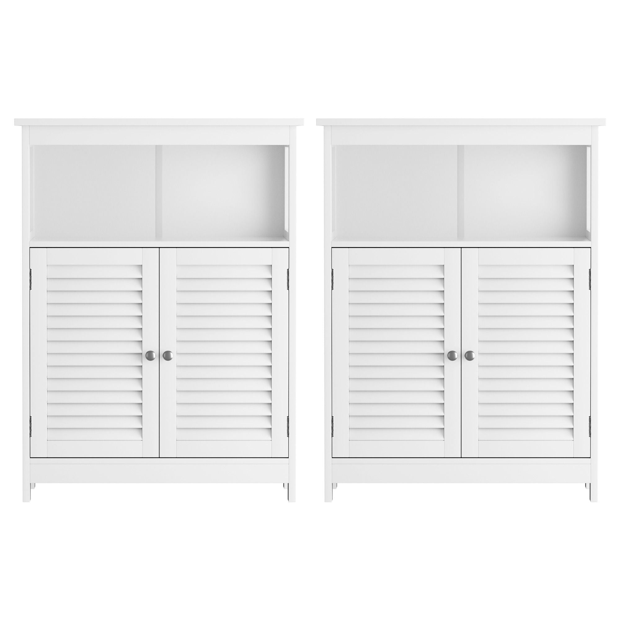 2x Buffet Sideboard Cabinet Server Cupboard Kitchen Bathroom Storage IVOR - Furniture > Dining > Buffets & Sideboards - Rivercity House & Home Co. (ABN 18 642 972 209) - Affordable Modern Furniture Australia