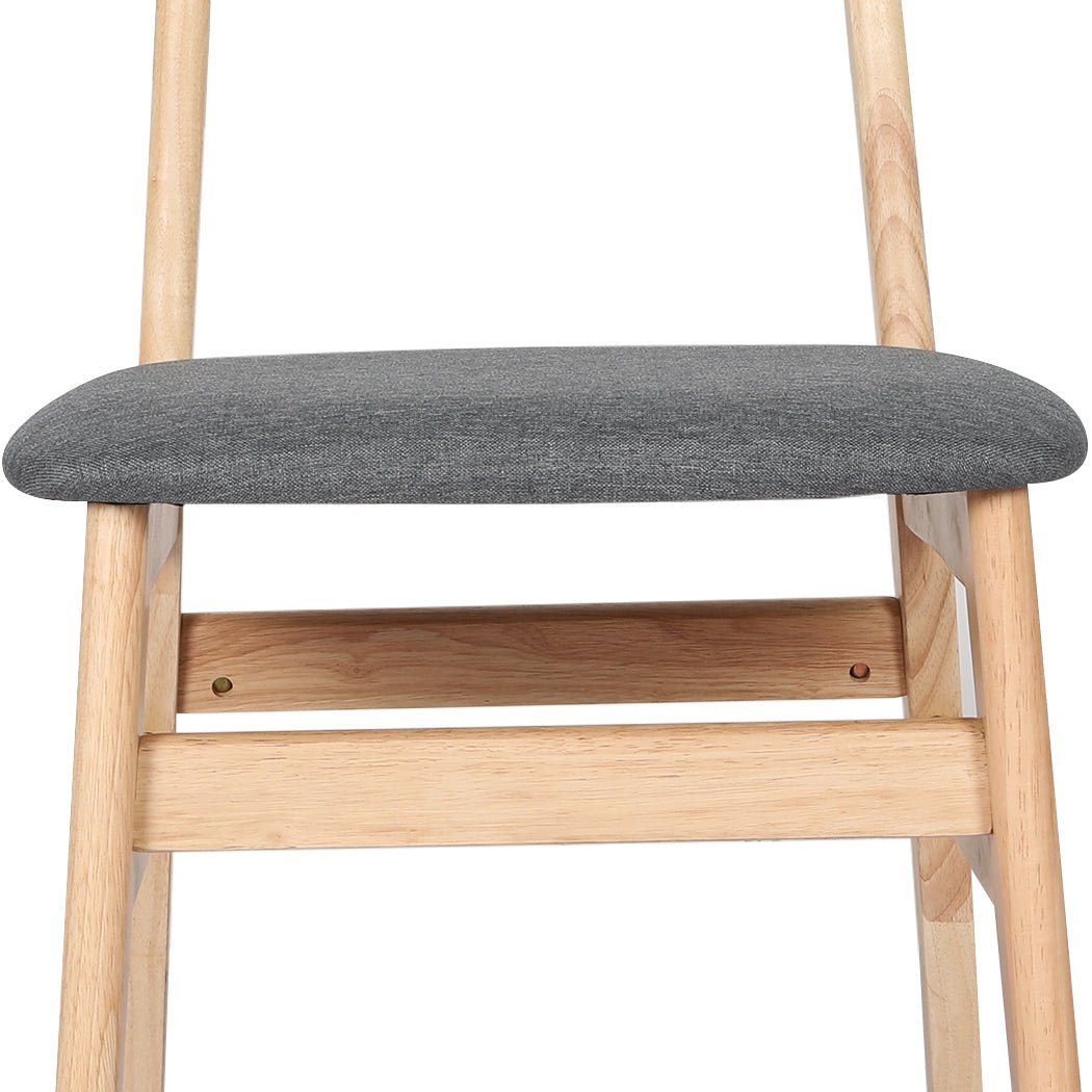 2x Dining Chairs Kitchen Chair 2 - Pack - Natural Clear - Rivercity House & Home Co. (ABN 18 642 972 209) - Affordable Modern Furniture Australia